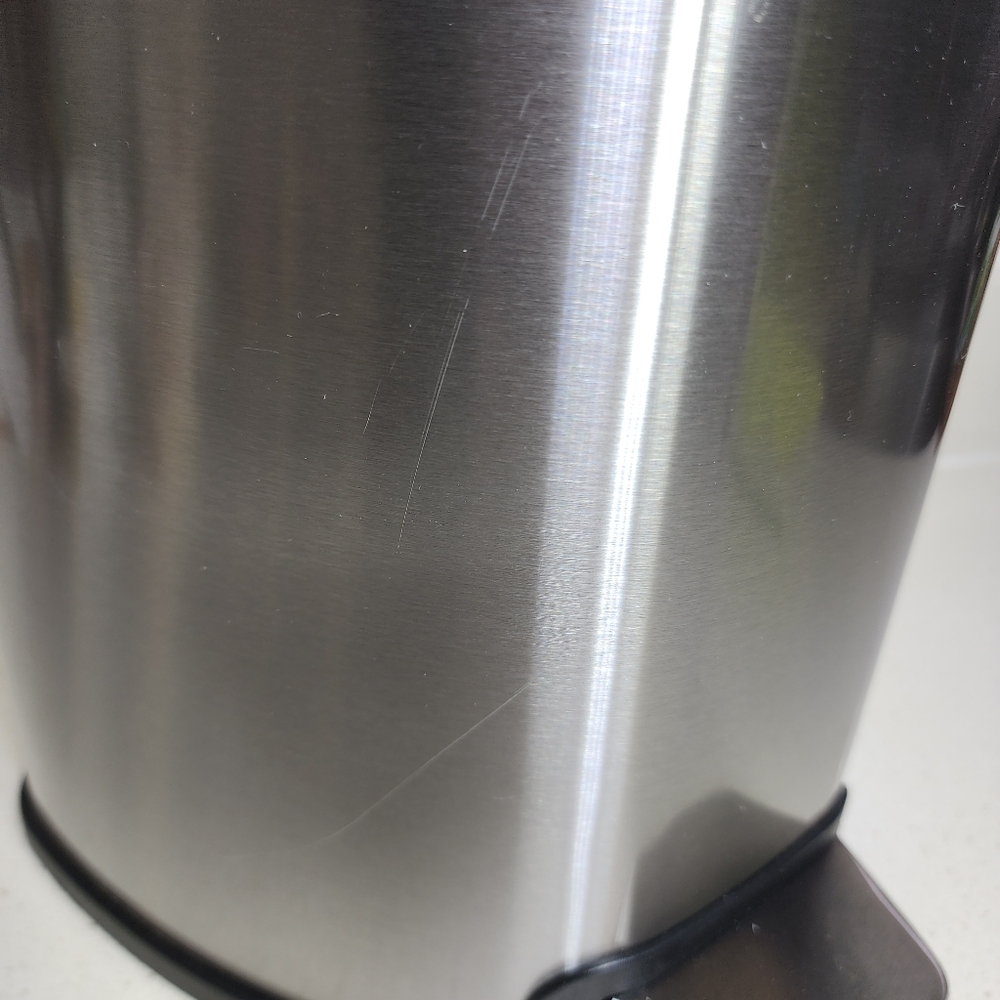 Stainless Steel Trash Can with Pedal. Receptable With Lid. New No Tags - Picture 12 of 13